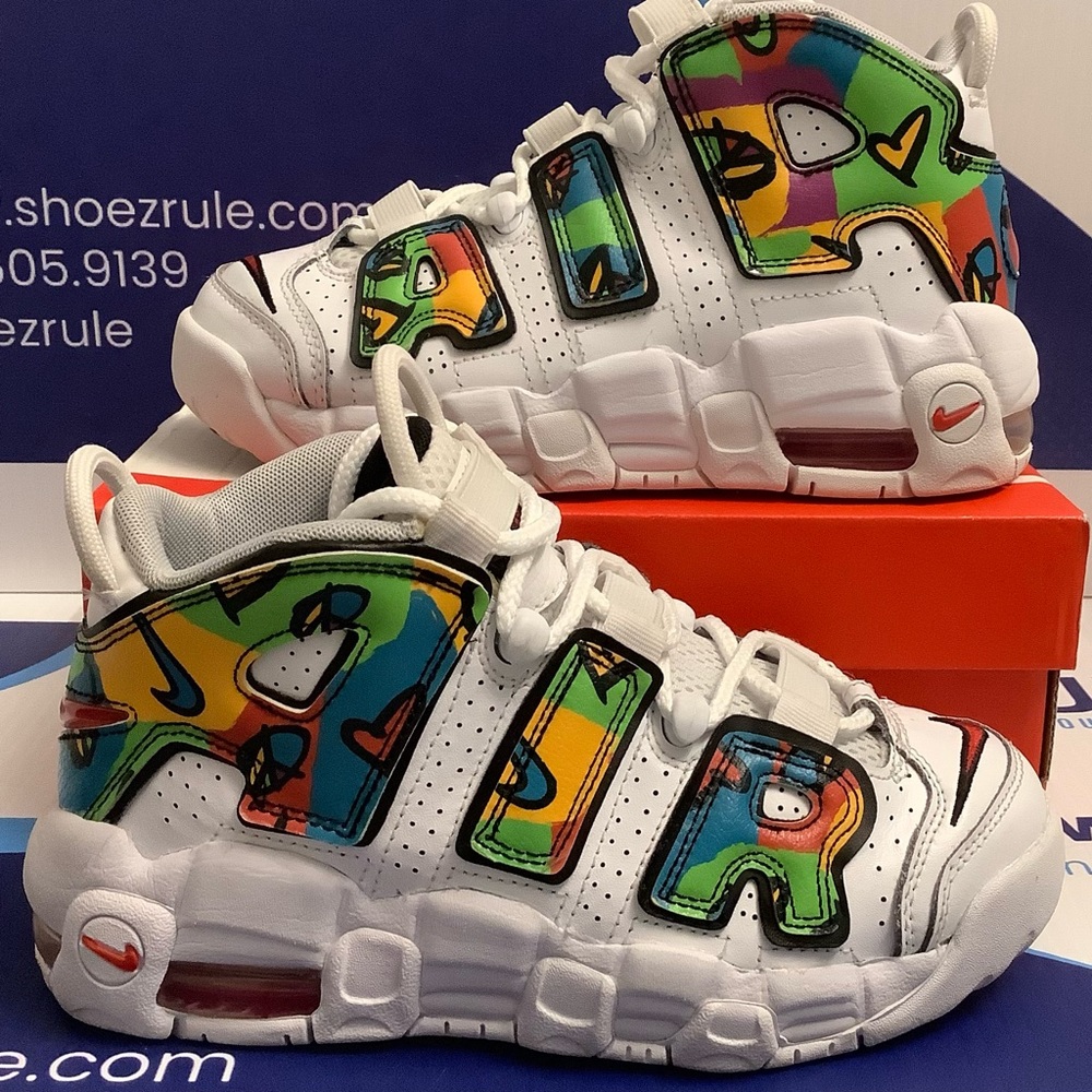 Nike Air More Uptempo Peace, Love, Basketball Kids 4y